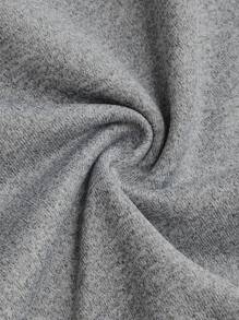 Lelayla-Artistic Letters Tennis Racket Pattern Print Women's Winter And Spring Light Gray All-Match Warm Lining Round Neck Oversized Sweatshirt Loose Version Casual Street Sports Style Long Sleeves Ladies Plus Velvet Comfortable Curve Oversize Sweatshirt