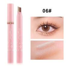 Dual-Tone Shimmer Eyeshadow Pencil With Twist-Up Gradient Dual-Color Eyeshadow Stick, Easy To Apply Tie Dye Eyeshadow, Smudge-Resistant Eyeshadow Pencil, Slouchy Girl Eyeshadow Stick - DR105 - View 9
