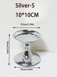 1 pieza Candelabro - Decorativo candelabro de vela central estilo rústico - Opción de tres alturas diferentes estilo granja. Candelabro de velas de pilar en negro, dorado, plateado - Candelabro de velas perfumadas, decoración navideña, soporte para cena romántica a la luz de las velas