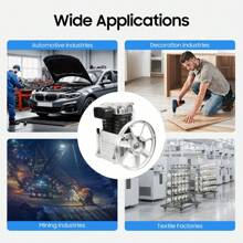 3HP Air Compressor Pump Head, Single Stage Twin Cylinder Air Compressor Pump Head, Air Compressor Head - Silver - View 5