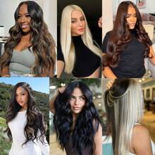 10 piezas de extensiones de cabello postizas para mujeres, 24 pulgadas de cabello sintético Kanekalon liso, no se destiñen, sin costuras e invisibles para todo tipo de cabello, 10 piezas/paquete, 35g