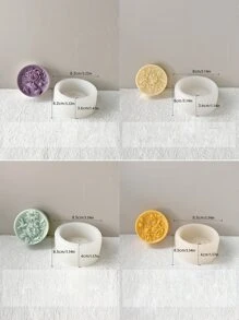 Moule en silicone de fleurs de pivoine pour savon, bougies et artisanat en résine - outil de moulage de plâtre aromatique DIY - idéal pour la décoration d'intérieur et les cadeaux