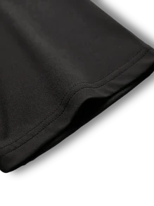 Camiseta holgada personalizada para hombre - Agregue sus propias imágenes (selfie/foto familiar/foto de mascota/foto de amigos/fiesta/equipo/novio/novia/mascota/pareja a juego/ropa de trabajo) y su propio texto para diseñar su camiseta impresa personalizada - Negro - Ver 7