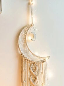 Affordable Moon Macrame Dream Catcher | Ramadan/Eid Decor | Home Gathering | Party/Home/Indoor/Outdoor Decor | Valentine's Day Gift | Home Decor