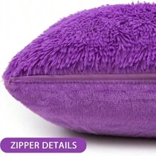2 buc/pachet Huse de pernă pufoase din pluș, Huse de perne moi din blană artificială pentru canapea, pat, decor dormitor