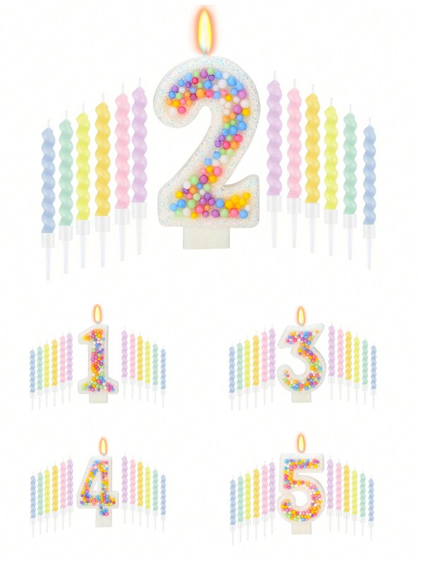 1 Pezzo Candele per compleanno - Candele macarons colorate con 12 pezzi di candeline a spirale arcobaleno, candele per torte per decorazioni, forniture per feste a tema