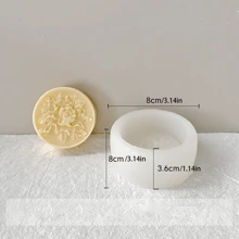 Moule en silicone de fleurs de pivoine pour savon, bougies et artisanat en résine - outil de moulage de plâtre aromatique DIY - idéal pour la décoration d'intérieur et les cadeaux