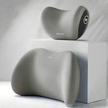 Car Headrest Lumbar Support Memory Foam Vertebral Lumbar Support Car Neck Pillow Back Cushion Office Car Interior Accessories
