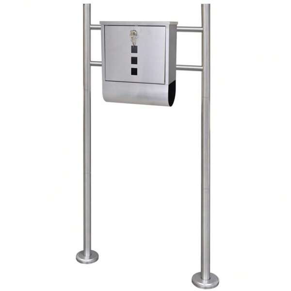 Stainless steel mailbox with stand