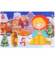 30入組/1入組可愛彩色木製動物和恐龍拼圖卡通兒童拼接盤適合幼兒園禮物，早期教育 - 適合兒童和新手 - 款式隨機