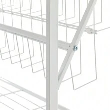 kangten 5 Tiers Tabletop File Rack, Bookshelf Bookcase Storage Shelf, Freestanding Display Rack, Multi-Functional Display Stand - White - View 6