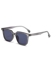 1 Pair Classic Square Frame Fashion Glasses For Men And Women, Suitable For Daily Wear. This Stylish Accessory Is Perfect For Travel, Sun Protection, And Beach Activities.