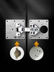 2/4/6/8/10/12/16/20pcs Stainless Steel Cabinet Door Hinge Repair Plate Furniture Cabinet Door Hinge Fixing Installation Piece Hinge Hole Repair Tool With Screws