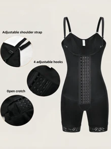 1 buc lenjerie modelatoare pentru corp plus size pentru femei, body modelator, lenjerie modelatoare columbiană, control al abdomenului și ridicare a feselor, slăbire a coapselor, lenjerie modelatoare completă cu compresie ridicată pentru șold, uz zilnic