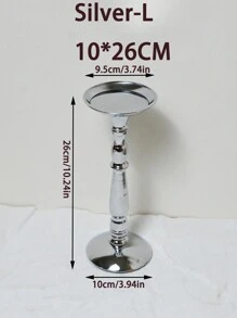 1 pieza Candelabro - Decorativo candelabro de vela central estilo rústico - Opción de tres alturas diferentes estilo granja. Candelabro de velas de pilar en negro, dorado, plateado - Candelabro de velas perfumadas, decoración navideña, soporte para cena romántica a la luz de las velas