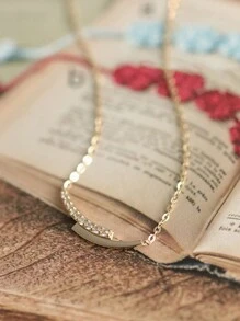 1pc Elegant S925 Sterling Silver Cubic Zirconia Arc Pendant Necklace, Delicate Women Jewelry, Friendship, Engagement, Party, Holiday Gift - Geometry - View 5