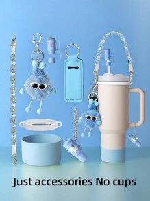 Zestaw akcesoriów do kubków 1 szt. Kompatybilny z kubkiem 30 uncji 40 uncji Zawiera 1 szt. Pasek na uchwyt butelki z wodą 1 szt. Osłona na słomkę Siliocne 1 szt. Osłona na kubek Siliocne 2 szt. Akcesoria do zawieszek, artykuły szkolne