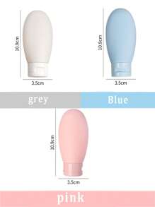 Reisset, knijpbaar ontwerp, draagbaar, lekvrij, herbruikbaar, navulbare cosmetische containers voor toiletartikelen, navulbare lotiondispensers, draagbare lotionfles, reisflessenset, lekvrije reisflessenset, navulbare lege containers voor de badkamer, reisformaat accessoires en shampoo-conditionerflessen met draagbare tas, reisbenodigdheden voor op reis, opslag voor make-uppompen, reisaccessoires, studentenhuisbenodigdheden, macaronkleurenpalet, badkamerdecoratie