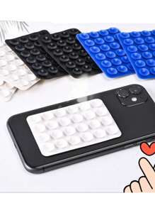 2 szt. Silikonowe przyssawki kwadratowe jednostronne do telefonów komórkowych, dekompresyjne, wybuchowe, silikonowe przyssawki, silikonowe przyssawki do telefonów komórkowych - Wielokolorowe - Zobacz 8