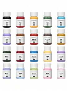 1 Bottle 30ml Gypsum Cement Coloring 20 Different Pigment DIY Manual Graffiti Color Concentrate Concrete Cement Plaster Mold Dye (Note: This Product Is A Liquid, Not A Powder) - Multicolor - View 9