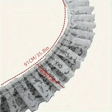 6CM Wide HOT Embroidery White Black 3D Flower Lace FabricTrim Ribbon DIY Sewing Applique Collar Dress Wedding Guipure Decor 1/2/3yard, 4th Of July,Mothers Day,Teacher Gifts, - Multicolor - View 5