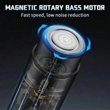 迷你便携式电动剃须刀，自助修容剃须刀，无线充电，适用于眉毛、上下唇、脸颊、下巴和颈部。