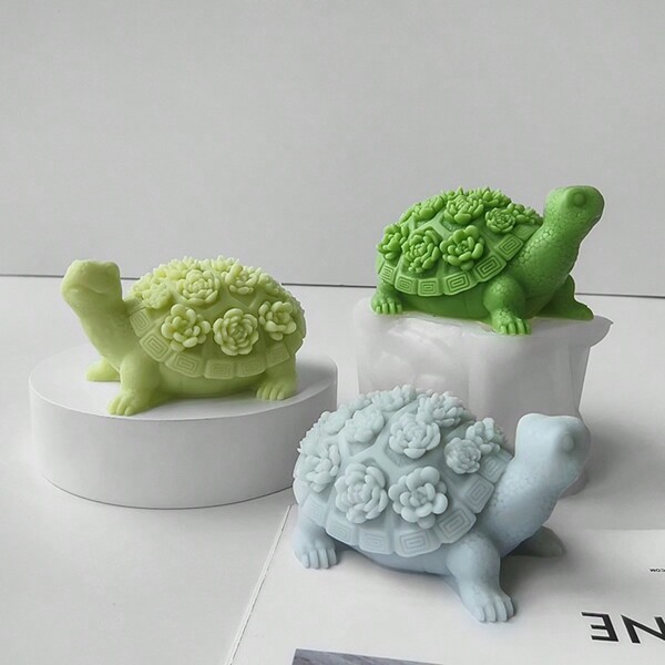 DIY Design Succulent Turtle Silicone Mold 1pc