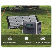 UAPOW AP2000 2400W Portable Power Station | Dual Input (Battery/AC) | 4 USB-C PD Ports | 2000W Fast Charging, Suitable For RV Refrigerators/CPAP Devices | 6.7 Hours Of Battery Life (LiFePO4 Battery) | Ideal For Camping And Hiking