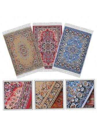 1PC Hut Decoration Mini Mats, Miniature Floor Mats, Small House Decoration Accessories, Rama Decorations, Table Setting Decorations, Everyday New Year Decorations Birthday E-I-D