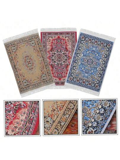 1PC Hut Decoration Mini Mats, Miniature Floor Mats, Small House Decoration Accessories, Rama Decorations, Table Setting Decorations, Everyday New Year Decorations Birthday E-I-D