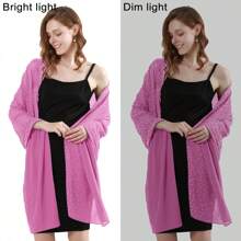 Sequin Shawls & Wraps For Women - Formal Cover Up For Weddings & Evening Occasions - 洋紅色 - 查看 5
