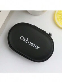 1 pieza Estuche de almacenamiento para oxímetro de dedo, Estuche de almacenamiento mini para oxímetro, Estuche protector de silicona diseñado especialmente para oxímetro, Estuche con cremallera de empaque universal para almacenamiento de oxímetro para viajes y hogar (solo el estuche)