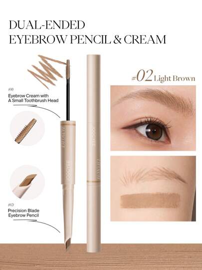  JOOCYEE DUAL-ENDED EYEBROW PENCIL & CREAM