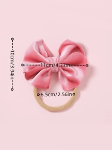 10 件/20 件新款发饰，儿童 DIY 手工发圈，纯色天鹅绒婴儿蝴蝶结发带，儿童发饰，秋冬