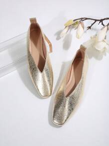 2025 Jesienne damskie płaskie buty wsuwane z kwadratowymi noskami, koreański styl, prosty i elegancki design, odpowiednie do noszenia na co dzień, do pracy, na nieformalne wyjście, randkę, imprezę, dojazd do pracy, do biznesu