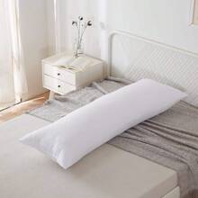 (1 Piece, White) Full Body Pillow - 20"X54", Side Sleeper Oversized Pillow, Sleep Specialized Oversized Bed Pillow - Soft Long Bed Pillow, Hugging Pillow Insert, Home Decor Pillow, Machine Washable (20"X54", 14"X36", 20"X30", 20"X26", 22"X22", 20"X20", 18"X18", 12"X20")