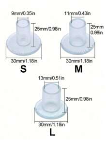 QKC 3 双/6 件高跟鞋保护垫，防滑耐磨，3 种尺寸可选，适合草坪、海滩、婚礼