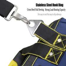 Portable Multifunctional Tool Bag Heavy Duty Storage Case With Shoulder Strap - Black+Blue - View 5