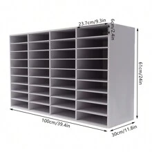 36 Fächer Literatur Organizer, 100*30*61cm Schreibtischablage, Dokument Datei Rack, Postsortierer Aktenhalter, Abnehmbare Partition