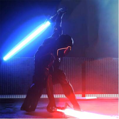 Duel Lightsabers Toy, Multiple Color Options, 2 Can Be Connected Together, Suitable For Teenagers And Adults, Great For Cosplay And Gifts (1 Piece Requires 3 AAA Batteries)