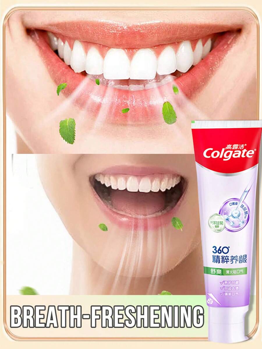 colgate 360‌°‌ Gum Care Freshing Toothpaste, Breath-Freshening, Nourishes Gums, Chamomile Extract, Reduces Oral Inflammation, Stain Removal, 1 Pc (120g/4.23 Oz ) - Fresh Breath - View 1