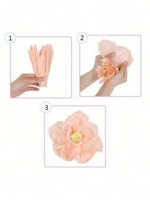 3pcs/Set DIY Paper Flower Wall Decorations For Wedding, Flower Backdrop, Gift Party, Birthday Party, Photo Booth, Arch Background, Home Wall Decor,Christmas