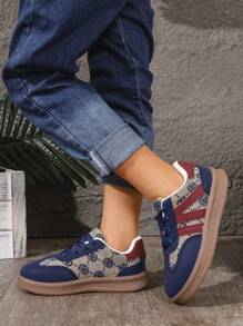 Zapatillas informales de suela blanda para niños, estilo deportivo de top bajo antideslizante para niños, nuevas para primavera/otoño