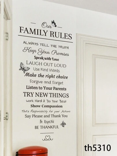 1pc Inspirational Quotes Saying Wall Decals, Family Slogan Stickers Decor Pattern Wall Stickers - Peel And Stick, Vinyl Wall Decals For Home Decor Gifts Birthday Graduation