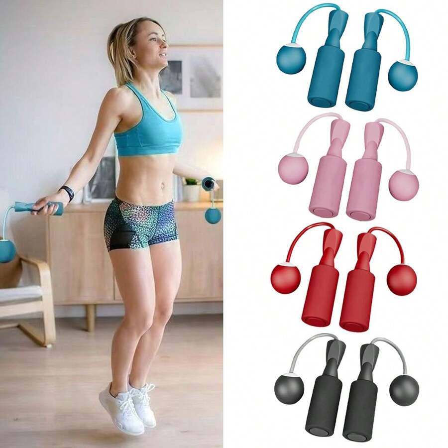 Cordless Jump Rope Skipping Rope Jumping Ropeless Skipping Rope Fitness Jump - Multicolor - View 1