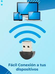 Adaptador USB WI03  compacto y portátil   Bluetooth 2.0 y transferencia inalámbrica de datos. conectar computadoras  Compatible con PC y laptops con puerto USB y sistemas operativos Windows y algunos Linux - Unitalla - Ver 1