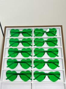 Set de 10 gafas de moda, adecuadas para fiestas, look callejero, vacaciones - Multicolor - Ver 1