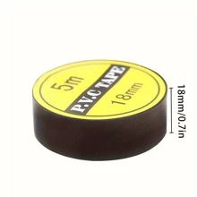 5/10/20/50 rolek 18 mm X 5 m czarna taśma elektryczna, odporna na wysoką temperaturę plastikowa taśma izolacyjna, odpowiednia do sklepów