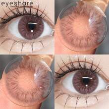 EYESHARE Eyeshare 1pair Color Contact Lenses For Eyes Yearly Natural Brown Lenses Gray Contacts Pink Lenses Purple Eye Lenses Soft Eye Lenses Halloween Costume Cosplay
