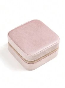 Customized Text Korean Style Internet Celebrity Portable Jewelry Box Storage For High-End Exquisite Jewelry Necklaces, Rings, Earrings, Earrings, Jewelry Storage Box Velvet Portable Jewelry Box Ring Necklace Bracelet Jewelry Box Square Velvet Faux Pearl Jewelry Box Portable Mirror Jewelry Box Storage For High-End Velvet Jewelry Necklaces, Rings, Earrings, Earrings, Jewelry Accessories Back To School,Home Refresh,Customized Jewelry Boxes,Chic Autumn,Home & Living,Haunt Your Home,Souvenirs,Reusable,Adorable,High-Quality,Elegant Living,Artful Living - Multicolor - View 19